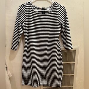 Black and White Striped Dress
